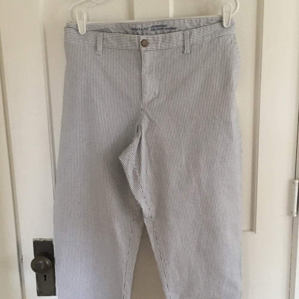 Gap girlfriend khaki, ankle length.